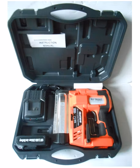 18V Li-Ion Air Akku-Hefter/Nagler 18 Gauge Heftklammern 40mm Nägel 50mm Hqdbaf50/40